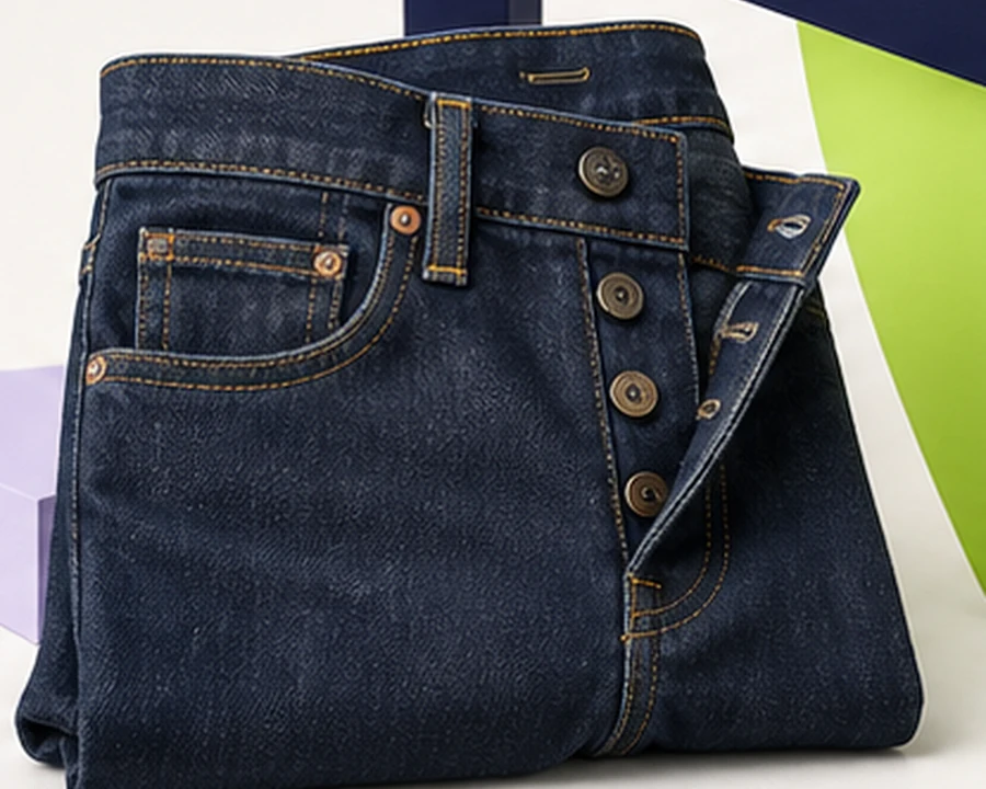Original editorial illustration representing Levi’s 501 Original Jeans